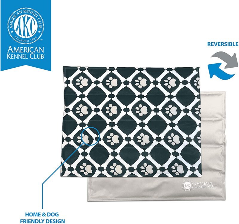 AKC Reversible Pet Cooling Mat for Dogs & Cats