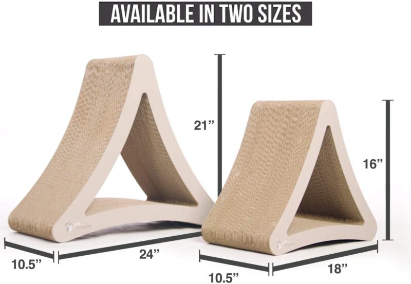 PetFusion 3-Sided Vertical Cat Scratching Post (Avail in 2 Sizes). [Multiple Scratching Angles to Match Your Cat's Preference]