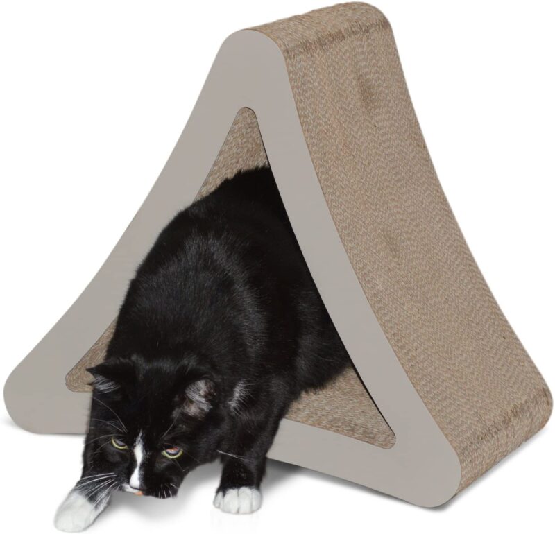 PetFusion 3-Sided Vertical Cat Scratching Post (Avail in 2 Sizes). [Multiple Scratching Angles to Match Your Cat's Preference]