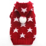 Dog Cat Sweater Knited Hoodie Jumper Stars Design Pet Puppy Coat Jacket Warm Clothes For Dogs Cats