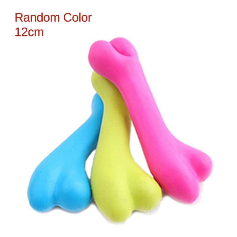 TPR Chew Dog Toys Pet Toys Teddy Puppy Healthy No Poison Chew Interactive Rubber Pacifier Bones Molar Clean The Teeth Funny Game