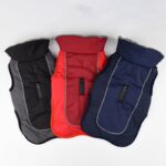 Waterproof Dog Clothes for Large Dogs Winter Warm Big Dog Jackets Padded Fleece Pet Coat Safety Reflective Design Dog Clothing