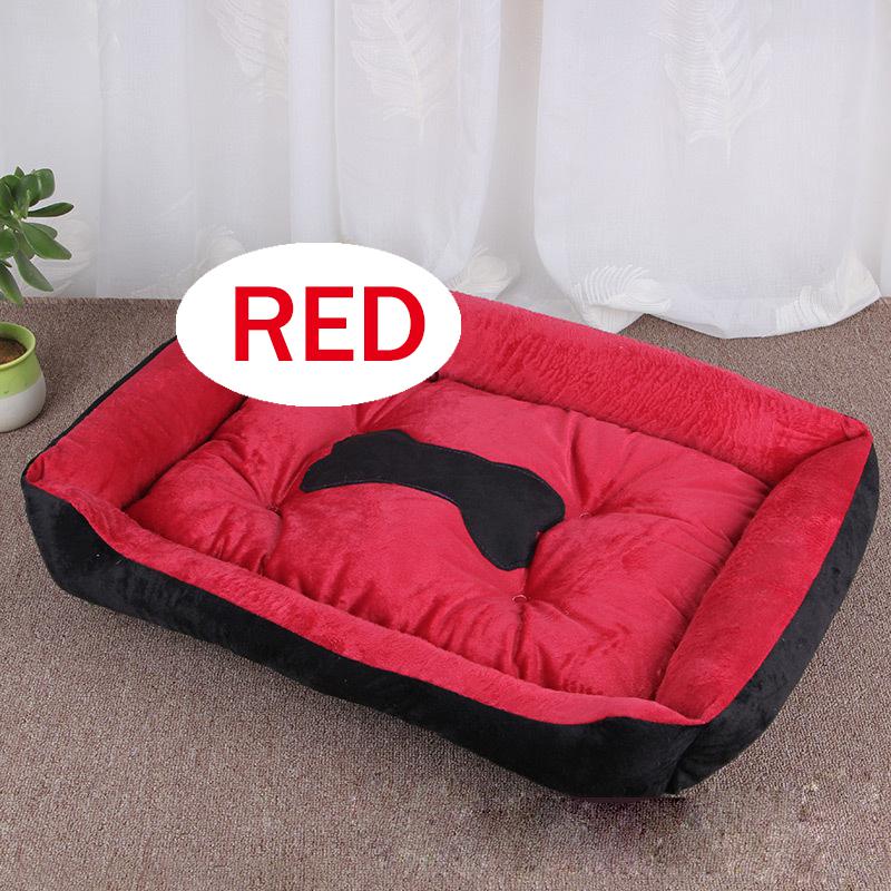 Bone Pet Bed Warm Pet bed linen For Small Medium Large Dog Soft Pet Bed For Dogs Washable House For Cat Puppy Cotton Kennel Wash