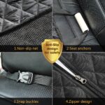 Dog Car Seat Cover Waterproof Dog Car Hammock Pet Dog Carrier Car Back Seat Mat Cushion Protector With Zipper and Pocket