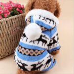 Pet Clothes Dog Pajama Cute Soft Puppy Teddy Coral Velvet Animal Pattern Jumpsuit Winter Warm Size S-XXL