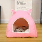 All-season Cat Bed Lounge Sleeping Bag with Removable Mattress Warm Soft detachable Pet House Tent Cat Nest Litter Puppy Kennel