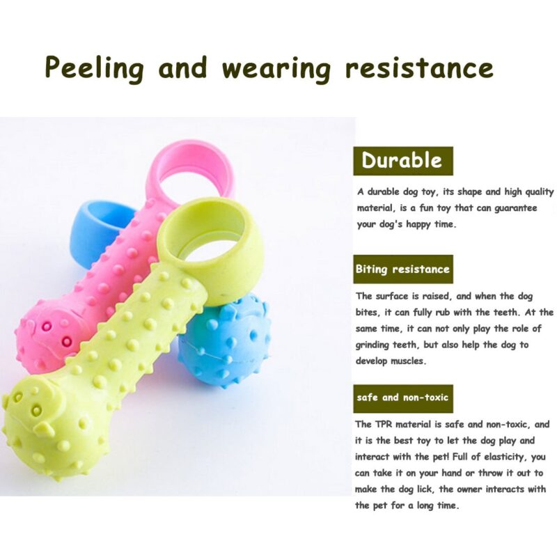 TPR Chew Dog Toys Pet Toys Teddy Puppy Healthy No Poison Chew Interactive Rubber Pacifier Bones Molar Clean The Teeth Funny Game