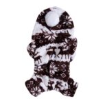 Pet Clothes Dog Pajama Cute Soft Puppy Teddy Coral Velvet Animal Pattern Jumpsuit Winter Warm Size S-XXL
