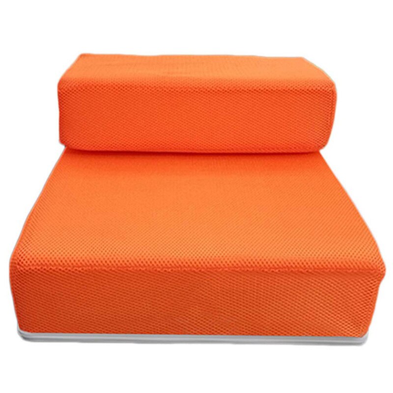Breathable Mesh Foldable Pet Stairs Detachable Pet Bed Stairs Dog Ramp 2 Steps Ladder for Small Dogs Puppy Cat Bed Cushion Mat