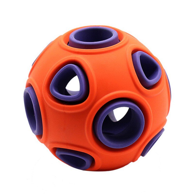 Hollowed Ball Pet Dog Toys Funny Luminous&Bell TPR Chew Toys For Small Medium Large Dogs Pet Training Products