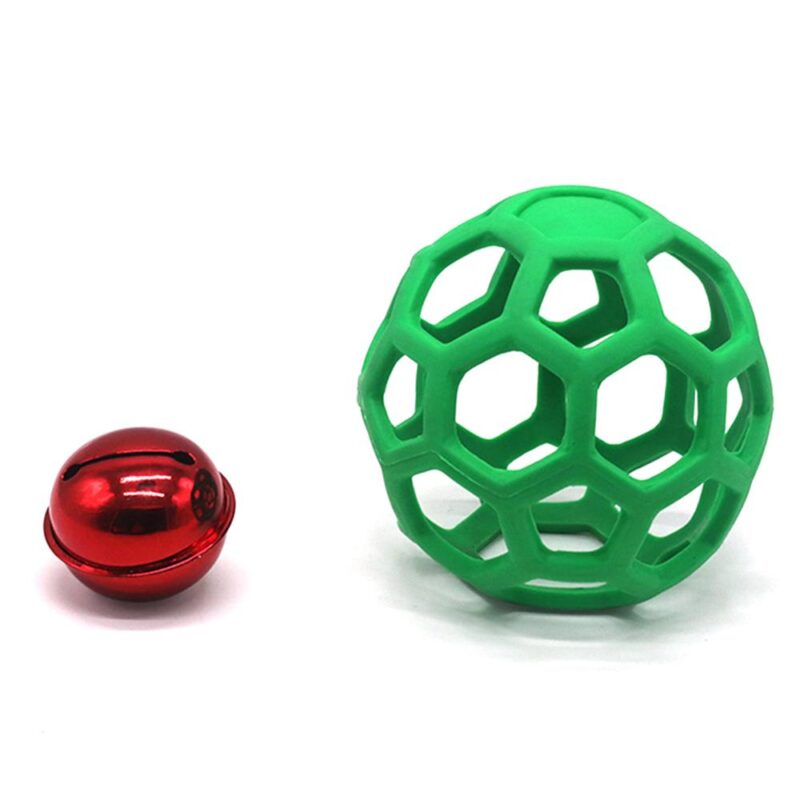 Dog Puppy Cat Pet Chew Toy Hollow Bell Tennis Ball Chew Scratch Playing Training Molar Pet Toy Interactive Pet Training Products