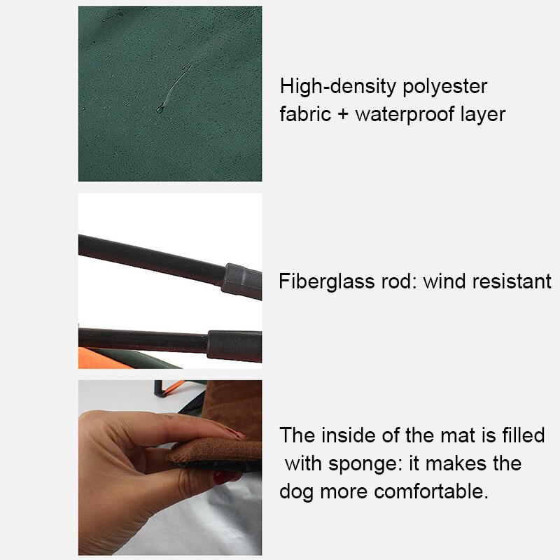 Hot Outdoor Pet Dog Tent Portable Waterproof Automatic Folding Dog Cats Kennel D6 (As shown M)