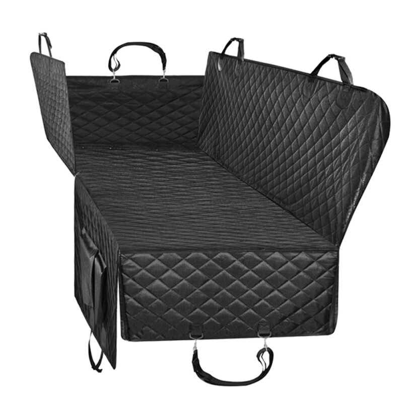 Dog Car Seat Cover Waterproof Dog Car Hammock Pet Dog Carrier Car Back Seat Mat Cushion Protector With Zipper and Pocket