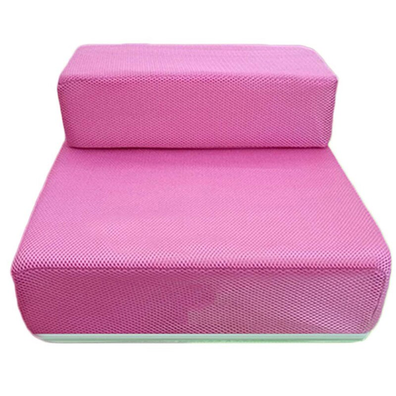 Breathable Mesh Foldable Pet Stairs Detachable Pet Bed Stairs Dog Ramp 2 Steps Ladder for Small Dogs Puppy Cat Bed Cushion Mat