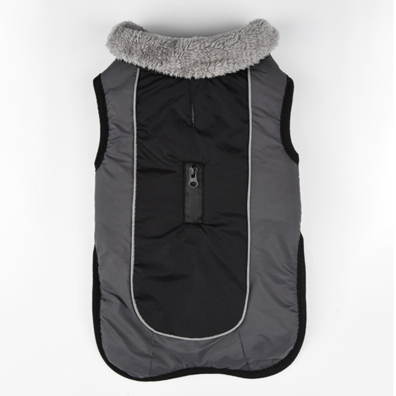 Waterproof Dog Clothes for Large Dogs Winter Warm Big Dog Jackets Padded Fleece Pet Coat Safety Reflective Design Dog Clothing