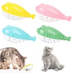 Pet Soft 3D Fish Shape Cat Toy Cat Toy Catnip Kitten Toy  Simulation Fish Teeth Cleaning Chew Pillow Pet Supplies