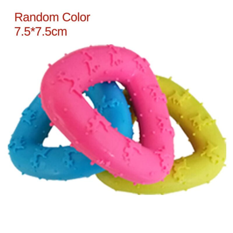 TPR Chew Dog Toys Pet Toys Teddy Puppy Healthy No Poison Chew Interactive Rubber Pacifier Bones Molar Clean The Teeth Funny Game