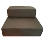 Breathable Mesh Foldable Pet Stairs Detachable Pet Bed Stairs Dog Ramp 2 Steps Ladder for Small Dogs Puppy Cat Bed Cushion Mat