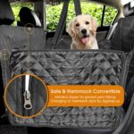 Dog Car Seat Cover Waterproof Dog Car Hammock Pet Dog Carrier Car Back Seat Mat Cushion Protector With Zipper and Pocket
