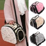 Pet Carrier For Dogs Cat Folding Cage Collapsible Crate Handbag Plastic Carrying Bags Pets Supplies Sac Transport Cat Box