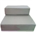 Breathable Mesh Foldable Pet Stairs Detachable Pet Bed Stairs Dog Ramp 2 Steps Ladder for Small Dogs Puppy Cat Bed Cushion Mat