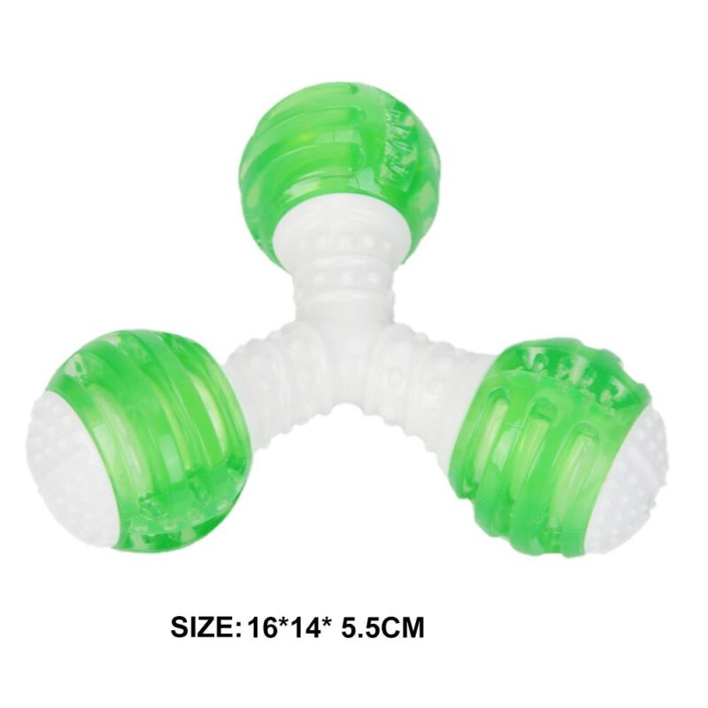 Funny Pet Dog TPR Rubber Squeak Toy Puppy Chew Bite Molar Cleaning Tooth Toys It Will Bring Fun and Entertainment to Your Dog