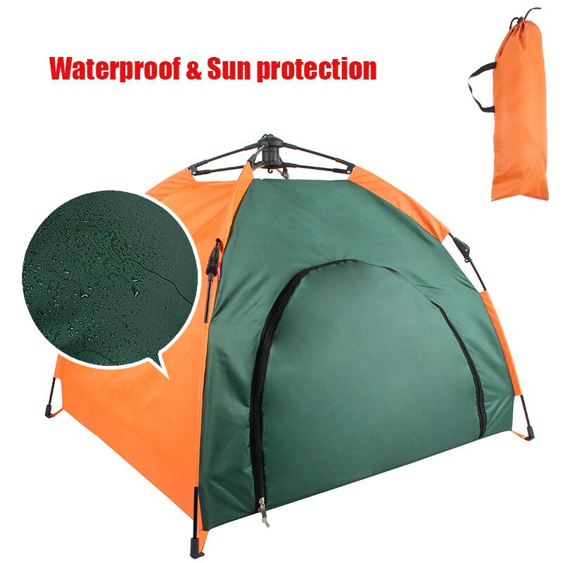Hot Outdoor Pet Dog Tent Portable Waterproof Automatic Folding Dog Cats Kennel D6 (As shown M)