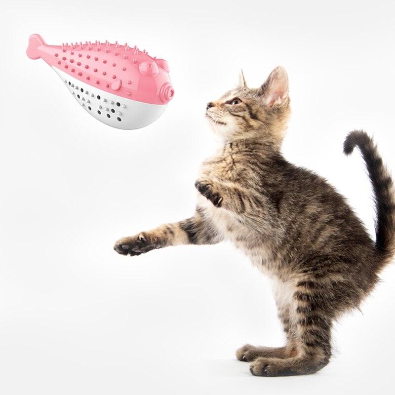 Pet Soft 3D Fish Shape Cat Toy Cat Toy Catnip Kitten Toy  Simulation Fish Teeth Cleaning Chew Pillow Pet Supplies