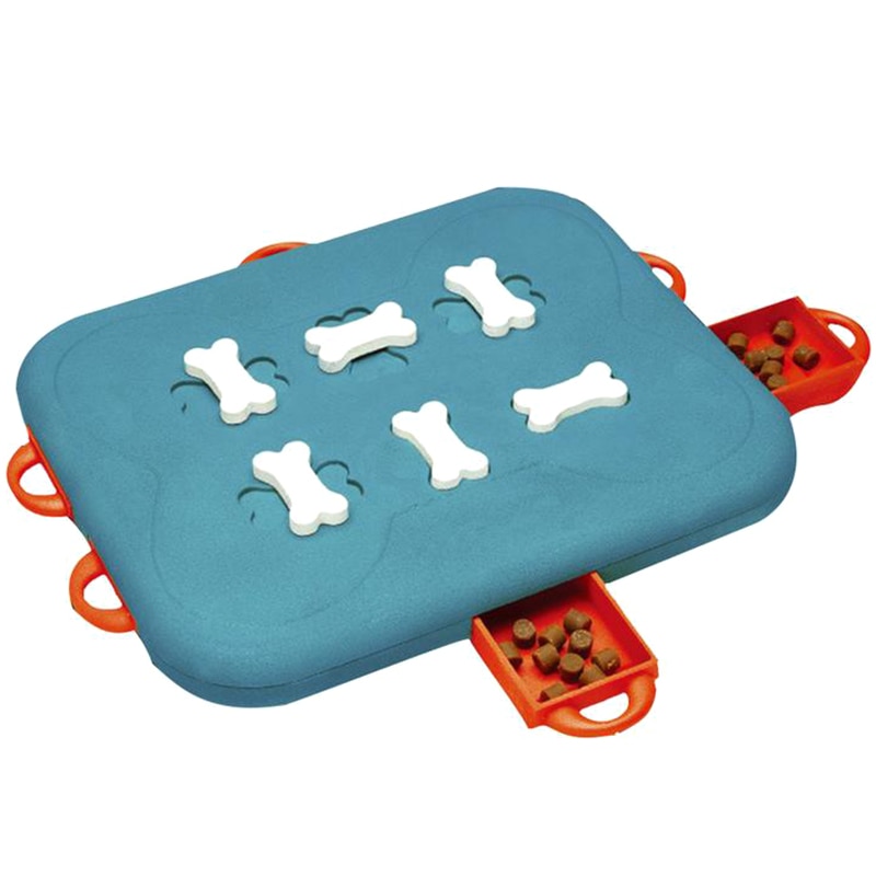 Big deal Dog Casino Food Feeder Toys Slow Feeder for Pet Treasure Hunt Educational Slow Feeding Interactive Puzzle Training Toy (Blue)
