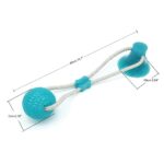 Dog Interactive Suction Cup Push TPR Ball Toys Elastic Ropes Dog Tooth Cleaning Chewing Playing IQ Treat Toys Pet Puppy Supplies