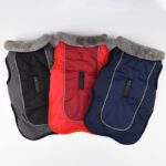 Waterproof Dog Clothes for Large Dogs Winter Warm Big Dog Jackets Padded Fleece Pet Coat Safety Reflective Design Dog Clothing