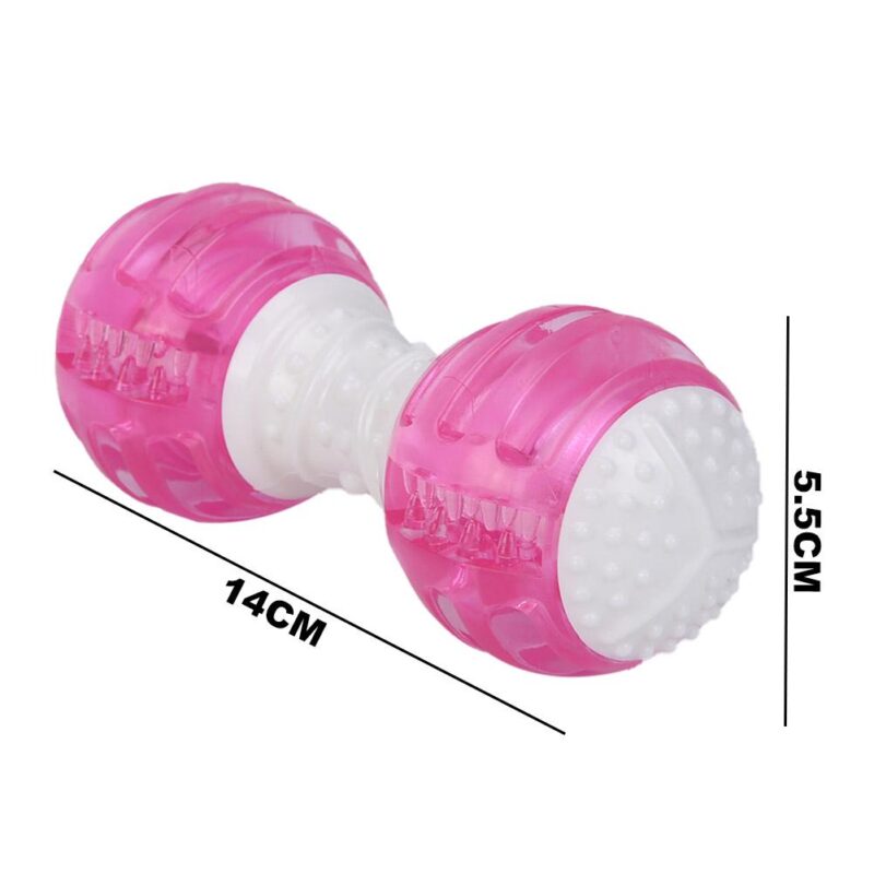 Funny Pet Dog TPR Rubber Squeak Toy Puppy Chew Bite Molar Cleaning Tooth Toys It Will Bring Fun and Entertainment to Your Dog