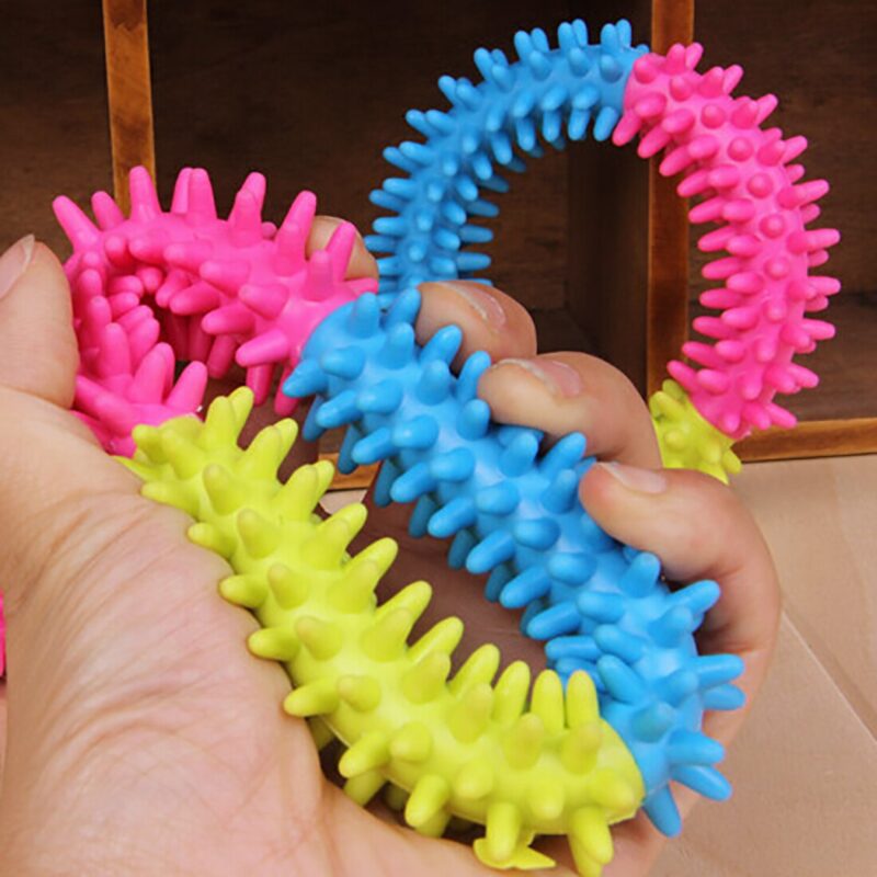 TPR Chew Dog Toys Pet Toys Teddy Puppy Healthy No Poison Chew Interactive Rubber Pacifier Bones Molar Clean The Teeth Funny Game