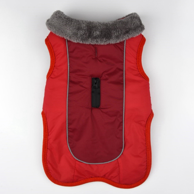 Waterproof Dog Clothes for Large Dogs Winter Warm Big Dog Jackets Padded Fleece Pet Coat Safety Reflective Design Dog Clothing