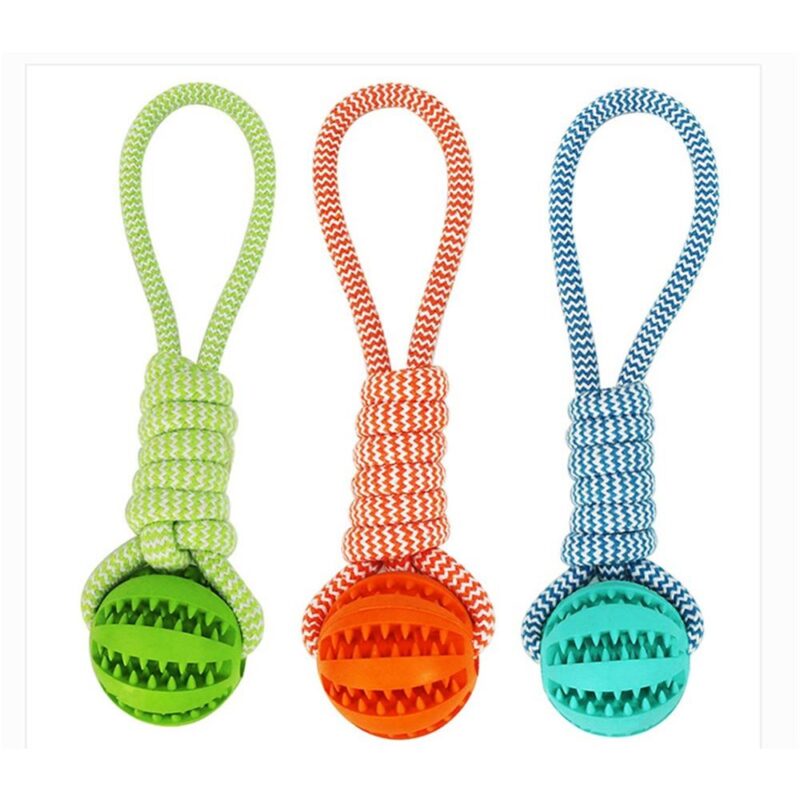 Funny Pet Molar Bite Dog Toys Rubber Chew Ball Cleaning Teeth Safe Elasticity TPR Soft Puppy Suction Cup Biting Dog Toy