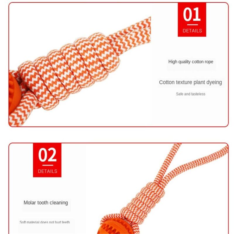 Funny Pet Molar Bite Dog Toys Rubber Chew Ball Cleaning Teeth Safe Elasticity TPR Soft Puppy Suction Cup Biting Dog Toy