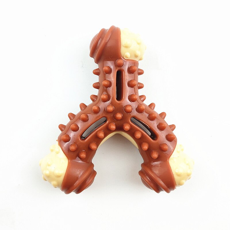 Pet Toys Bite Resistant Dog Solid Beef / Mint Flavor / Milk Scent Dog Toys Teeth Molar Dog Bone Pet Supplies