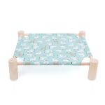 Elevated Cat Bed House Cat Hammocks Bed Wood Canvas Cat Lounge Bed for Small Dogs Rabbit Cats Durable Canvas Pet House Supplies