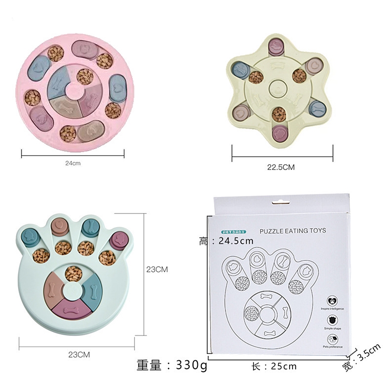 Dogs Puzzle Toys Increase IQ Interactive Slow Dispensing Feeding Pet Dog Training Games Feeder For Small Medium Large Dog Puppy