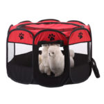Portable Foldable Dog Cage Pet Tent Waterproof Cat Dog House Playpen Outdoor Cat Dog Kennel Octagon Fence Pet Supplies