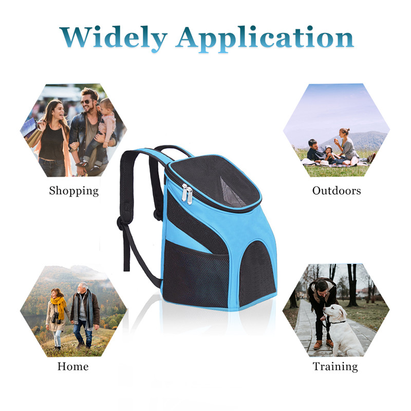Pet Carrier Backpack Dog Cat Outdoor Travel Carrier Packbag Portable Zipper Mesh Backpack Breathable Dog Packets
