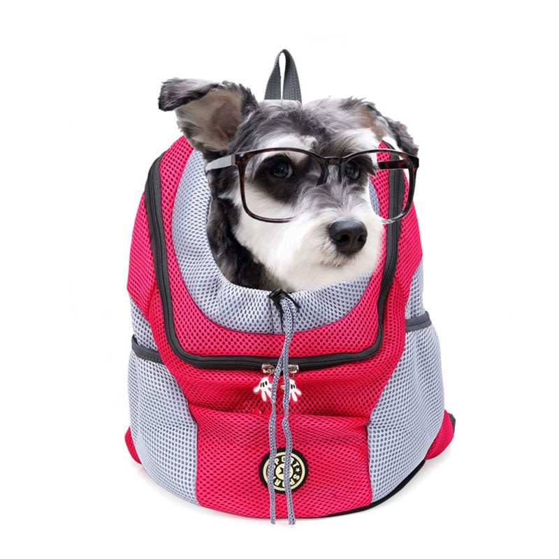 Outdoor Pet Dog Carrier Bag Pet Dog Front Bag New Out Double Shoulder Portable Travel Backpack Mesh Backpack Head