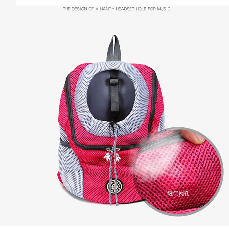 Outdoor Pet Dog Carrier Bag Pet Dog Front Bag New Out Double Shoulder Portable Travel Backpack Mesh Backpack Head