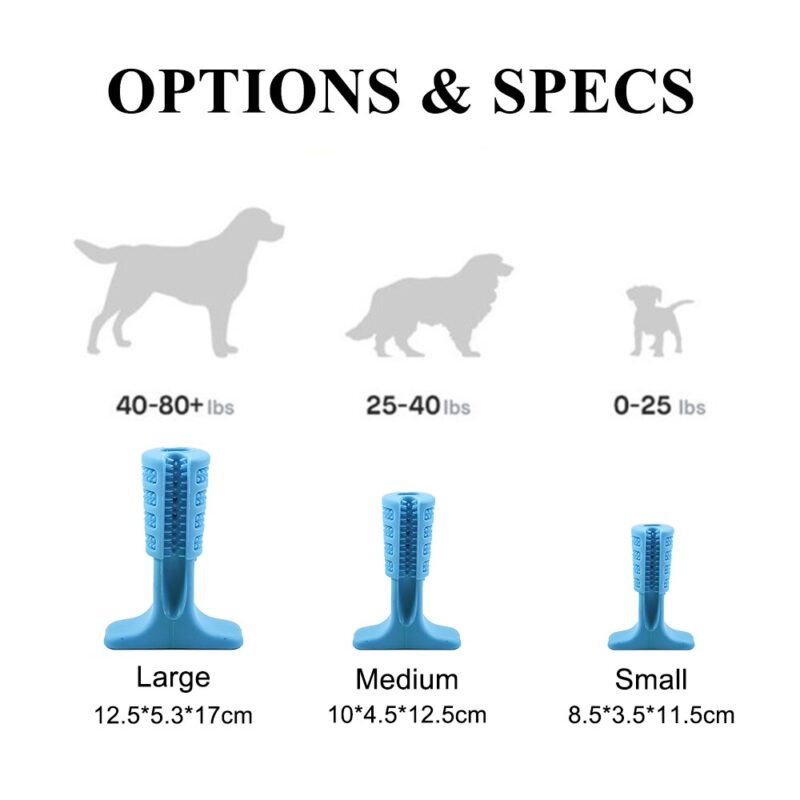 Pet Products Big Dog Toothbrush For Dogs Effective Brushing Stick Teeth Cleaning Toys For Small Medium Large Dog FS0001