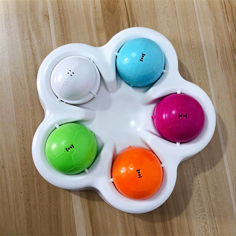 Cat Dog Toy Activity Food Reward Turn Around Puzzle Ball for Dog Strategy IQ Game Intelligent Interactive Toy for Pets Accessory