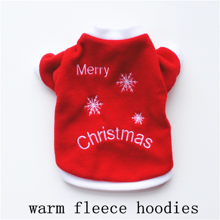 Christmas Dog Clothes Small Dogs Santa Costume for Pug Chihuahua Yorkshire Pet Cat Clothing Jacket Coat Pets Costume