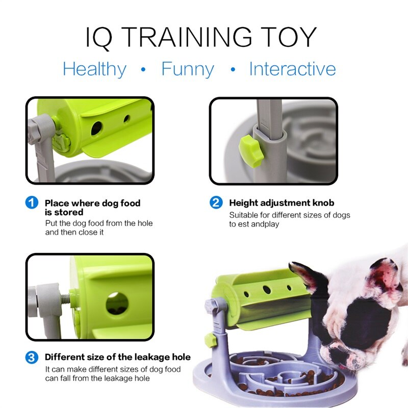 Food Treated Dog Toys Food Feeder Educational Dog Puzzle Toys  Interactive IQ Training Game Toy Anti Choke Slower Feeder  Bowl