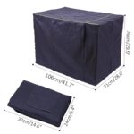 Dog Kennel House Cover Waterproof Dust-proof Durable Oxford Dog Cage Cover Foldable Washable Outdoor Pet Kennel Crate Cover