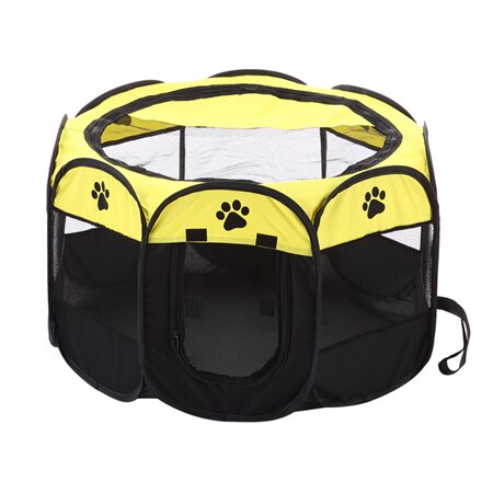 Portable Foldable Dog Cage Pet Tent Waterproof Cat Dog House Playpen Outdoor Cat Dog Kennel Octagon Fence Pet Supplies