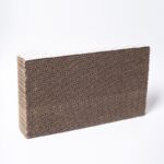 Pet Dog Cat Kitten Corrugated cat Scratch Board Pad Scratcher Bed Mat Claws Care Interactive Toy For Pet Training Cat toys (Light Grey 45x25x11cm)